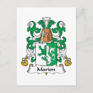 Marion Family Crest Briefkaart