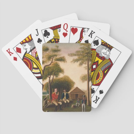 Marion Feasting de Britse officier Speelkaarten (Achterkant)