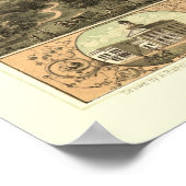 Marion, IA Panorama Map - 1868 Poster (Hoek)