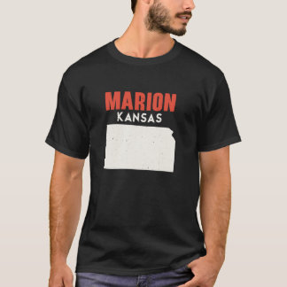 Marion Kansas USA State America Travel Kansan T-shirt