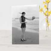 Marion McDonald - Badschoonheid Kaart (Gele Bloem)