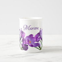  Marion naam paarse bloem boho trendy