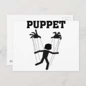 marionet briefkaart (Voorkant / Achterkant)