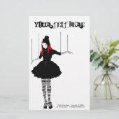 marionette briefpapier (Staand voorkant)