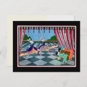 Marionette Curtsy ~ Briefkaart / Uitnodigingen (Voorkant / Achterkant)