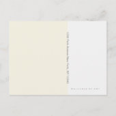 Marionette Curtsy ~ Briefkaart / Uitnodigingen (Achterkant)