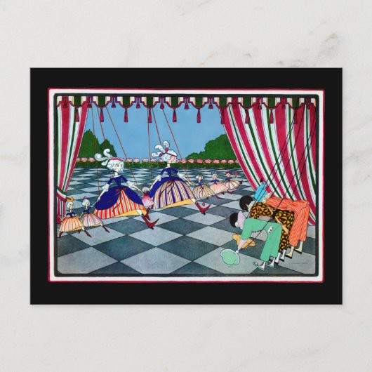 Marionette Curtsy ~ Briefkaart / Uitnodigingen (Voorkant)