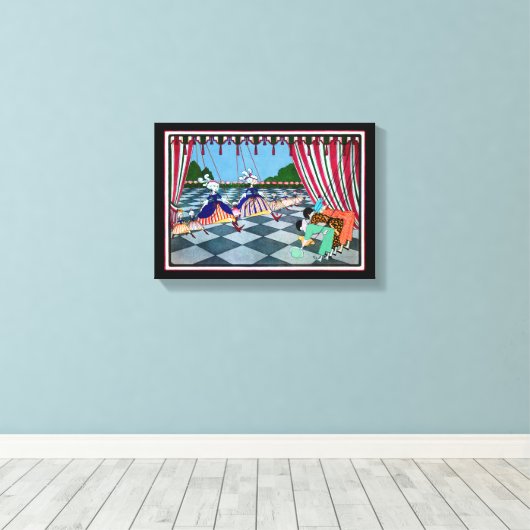 Marionette Curtsy CHANGE COLOR ~ Wrapped Canvas (Insitu (Houten vloer))