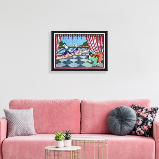 Marionette Curtsy CHANGE COLOR ~ Wrapped Canvas (Insitu (Woonkamer))