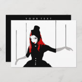 marionette kaart (Voorkant / Achterkant)