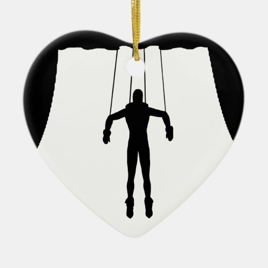 Marionette Puppet Keramisch Ornament (Voorkant)