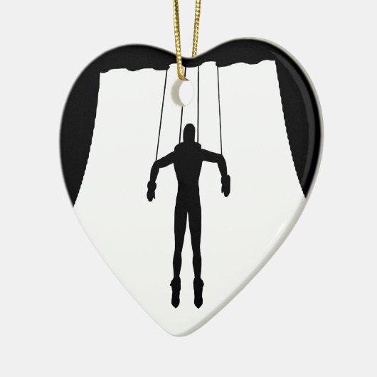 Marionette Puppet Keramisch Ornament (Links)