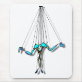 Marionette String Puppet Cartoon Character Muismat (Voorkant)