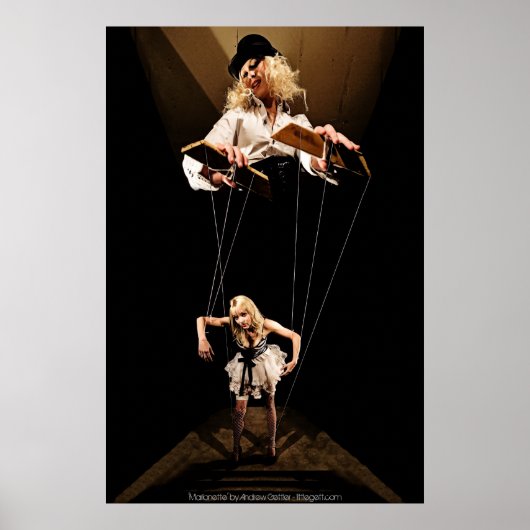 "Marionette" van Andrew Gettler Poster (Voorkant)