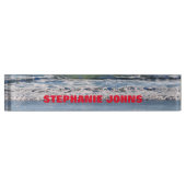 Marionetten in de Oostzee Monogrammen Naam Rode Bl Naambordje (Voorkant)