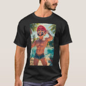 Mario's Pin-Up Paradise: Poolside Fun" T-shirt (Voorkant)