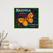 Mariposa appels poster (Keuken)