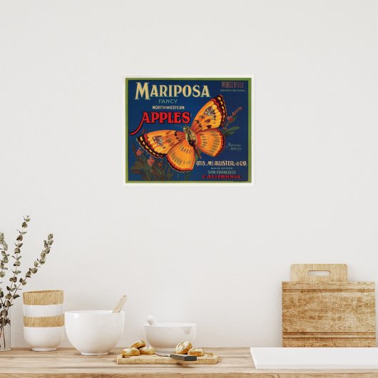 Mariposa Apples Poster (Keuken)