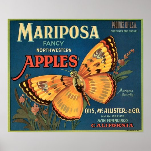 Mariposa Apples Poster (Voorkant)