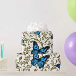 Mariposa azul en el jardín cadeaupapier