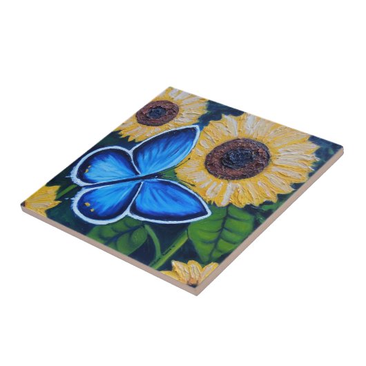 Mariposa Azul Tegeltje (Zijkant)