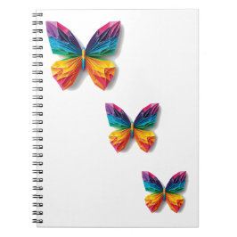 Mariposa de origami multicolor notitieboek
