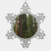 Mariposa Grove in Yosemite National Park Tin Sneeuwvlok Ornament (Voorkant)