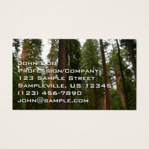 Mariposa Grove in Yosemite National Park Visitekaartje