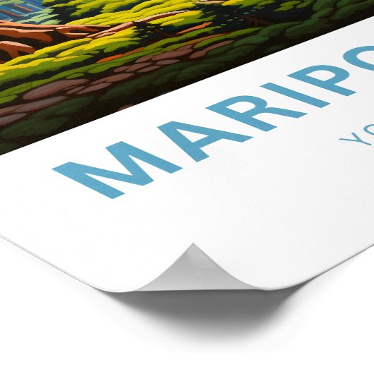 Mariposa Grove Yosemite National Park Reisprint Poster (Hoek)