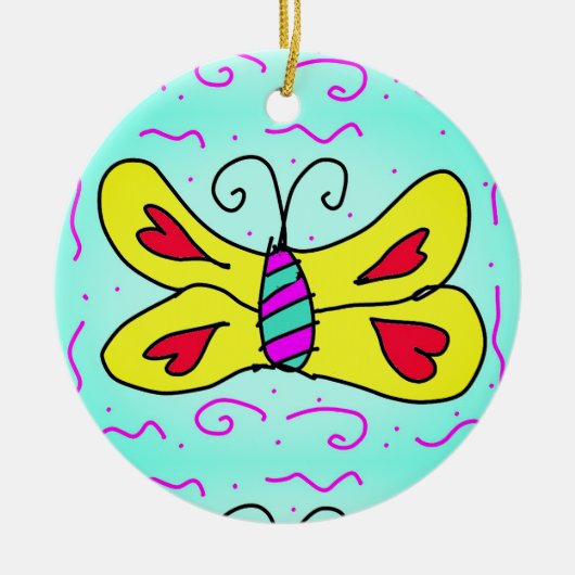 mariposa keramisch ornament (Voorkant)