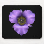 Mariposa Lily Mousepad, Black Muismat (Voorkant)