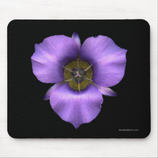 Mariposa Lily Mousepad, Black Muismat