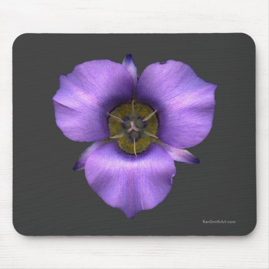 Mariposa Lily Mousepad, Brown Muismat (Voorkant)