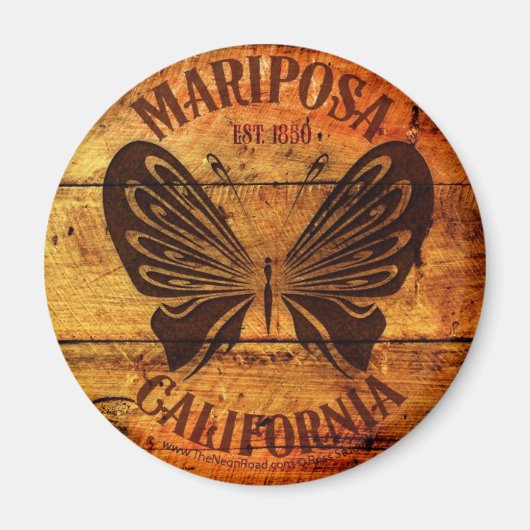 Mariposa magneet 5 rond (Voorkant)