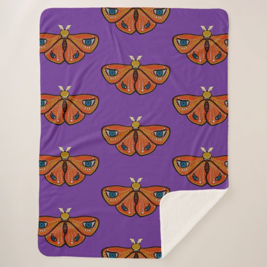 Mariposa Mística con Ojos Sherpa Deken (Voorkant)