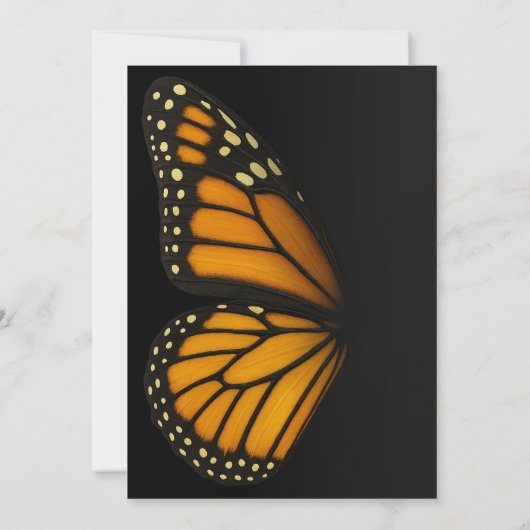 Mariposa Monarch Butterfly Vrijgezellenfeest Kaart (Achterkant)