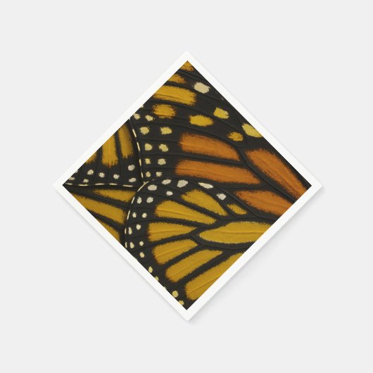 Mariposa Oranje Gele Monarch Vlinder Vleugel Servet (Hoek)