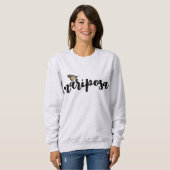 Mariposa Script Monarch Vlinder Trui (Voorkant volledig)