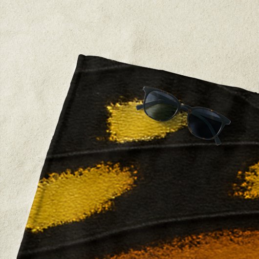 Mariposa Sinaasappel & Gele Monarch Vlindervleugel Strandlaken (In situ)