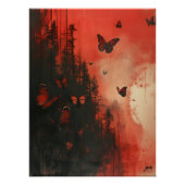 Mariposas de Luna Sangrienta: Vuelo Surrealista. Perfect Poster (Voorkant)