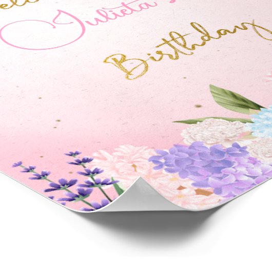 Mariposas y arcoiris, Cartel de bienvenida Poster (Hoek)