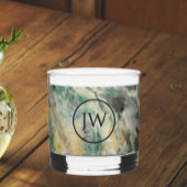 Mariposite Mineral Monogram Whisky Glas