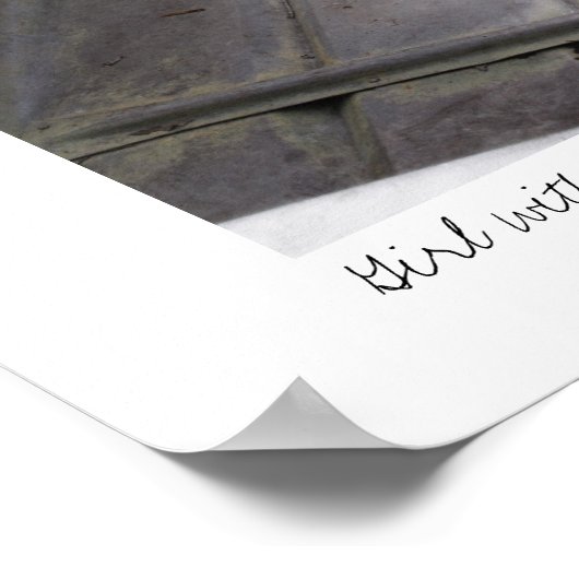 Maris-7069, Meisje met Gele Vand... Poster (Hoek)