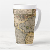 Maris Pacifici Antiek Americas Map Latte Mok (Rechterhoek)