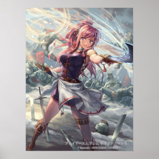 Marisa Fire Emblem the Sacred Stones Poster