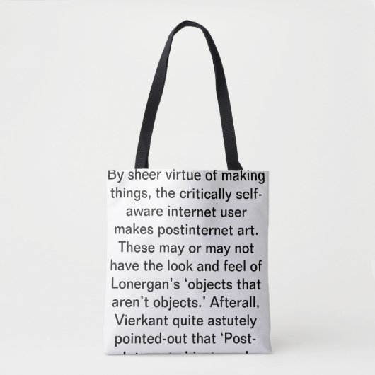 Marisa Olsen, Postinternet: Kunst na Internet Tote Bag (Voorkant)