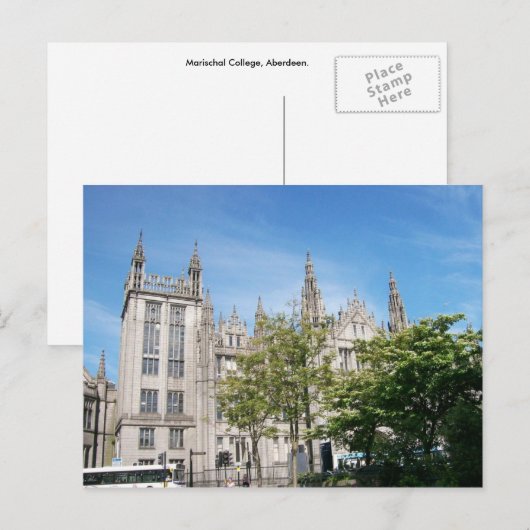 Marischal College Briefkaart (Voorkant / Achterkant)