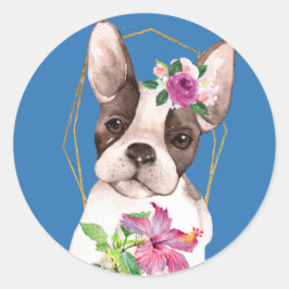 Marisol de Fancy Bulldog Ronde Sticker