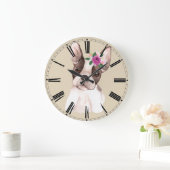 Marisol de Franse Bulldog Wall klok (Huis)