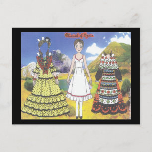 Marisol of Spain Paper Doll Briefkaart
